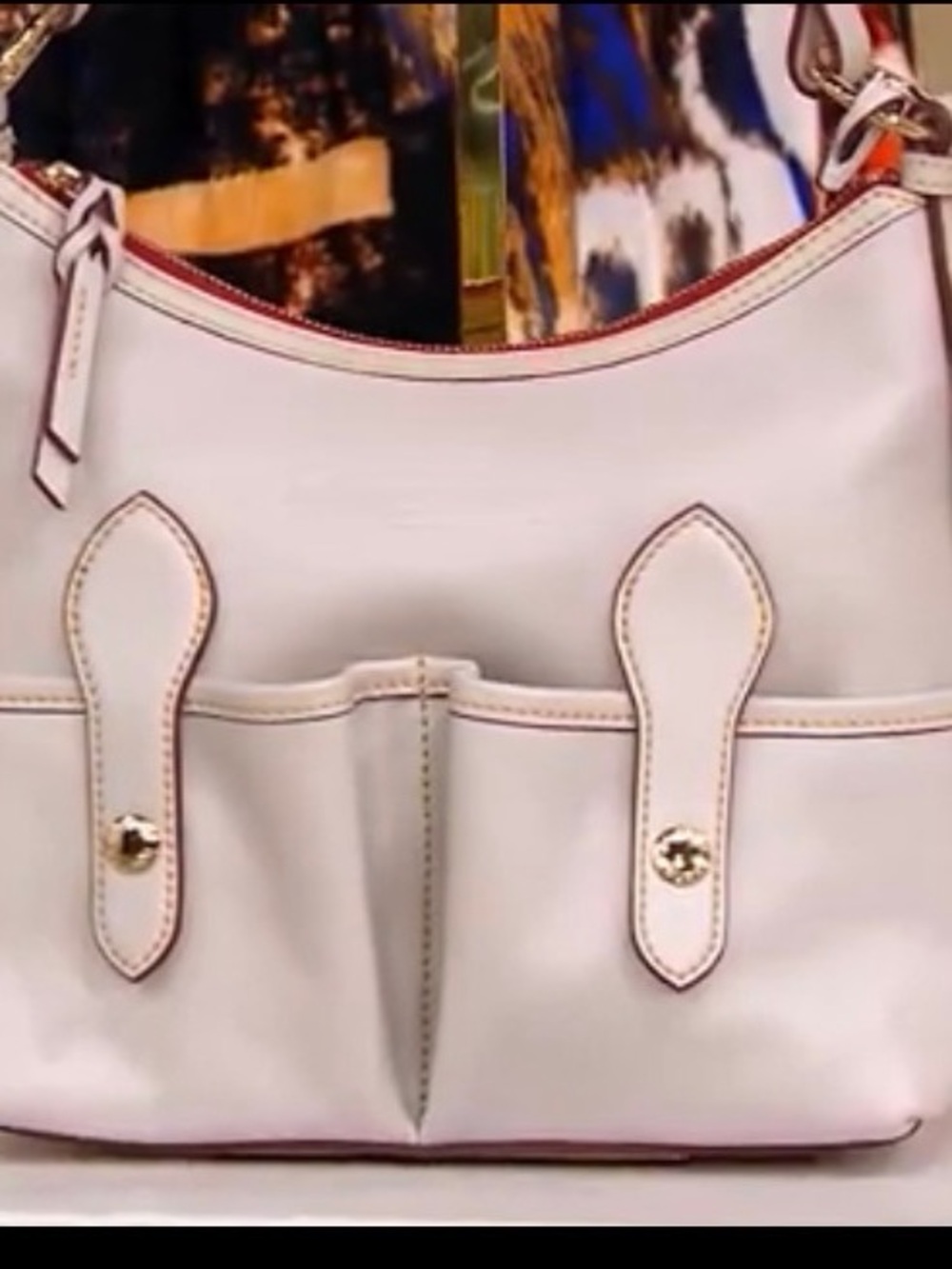 Dooney & Bourke Lucy Ecru Vachetta Leather